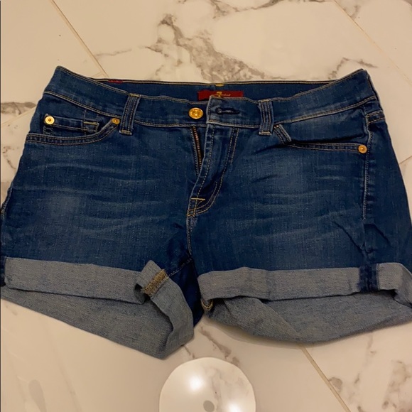 7 For All Mankind denim shorts - Picture 1 of 4